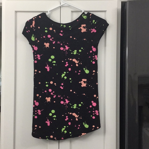 Black splattered T-Shirt - Picture 2 of 2